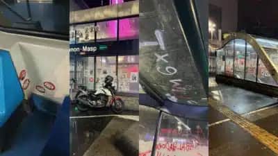 Metrô de SP contabiliza 8 vidros quebrados e pichações em 2 estações da Linha Verde