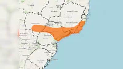 Chuva de até 100 mm e ventos de 100 kmh: Inmet põe seis estados em alerta laranja na segunda