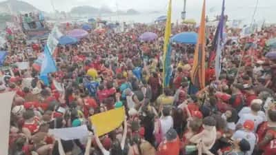 12 de novembro: manifestantes pró-Lula tomam Avenida Atlântica no Rio