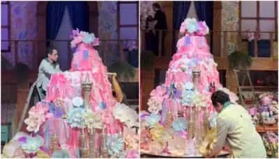 Bolo de 1 tonelada e 3 metros de altura: confeiteiro revela perrengue na festa de Maria Flor
