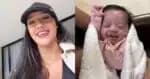 A filha de Bia Miranda, recém-nascida prematura, foi internada e recebeu alta do hospital