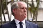 Brazilian presidential candidate for the Democratic Labor party, Ciro Gomes, gestures as he speaks to the press before attending a meeting with European Union embassadors in Brasilia, on September 22, 2022. Brazil holds its presidential elections on October 2. (Photo by EVARISTO SA / AFP)