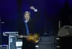 English musician Sir Paul McCartney performs as part of his 'Got Back' tour, at the Centenario stadiium in Montevideo on October 1, 2024. (Photo by DANTE FERNANDEZ / AFP)