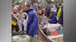 Mulher dá à luz durante inundações no Rio Grande do Sul; assista ao vídeo