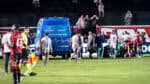 Atleta do Vitória fraturou um osso, e o oponente chorou no campo