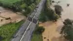 Colapso de ponte em rodovia na Venezuela devido a fortes chuvas
