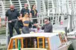 Kim Kardashian e outras celebridades viajam para Veneza com a chegada do casamento de Bezos