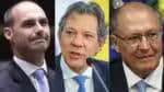 Pesquisa: Eduardo, Haddad e Alckmin são cotados para a disputa à Câmara Alta de São Paulo