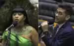 Célia Xakriabá e Kim Kataguiri debatem durante votação sobre licenciamento ambiental; polícia é chamada