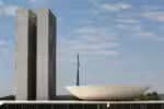 Palácio do Congresso Nacional na Esplanada dos Ministérios em Brasília