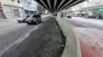 SP - OBRAS/BOLSÃO DE ESTACIONAMENTO/MINHOCÃO - GERAL -  A Prefeitura de São Paulo finalizou a obra do bolsão de estacionamento localizada embaixo do Elevado Presidente   João Goulart, conhecido como Minhocão, na Rua Amaral Gurgel, região central de São Paulo, nesta terça-feira (29).   01/05/2025 - Foto: CRIS FAGA/DRAGONFLY PRESS/ESTADÃO CONTEÚDO