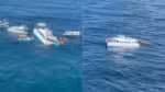 Catamarã se encontra à deriva após colisão com embarcação na Bahia