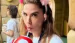 Luciana Gimenez aparece com seus dois filhos durante a viagem ao Japão