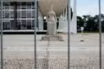 Fachada do Supremo Tribunal Federal, com a estátua da Justiça. Sérgio Lima/Poder360 14.04.2021