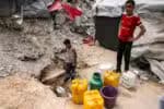 A escassez de água piora a situação dos moradores de Gaza