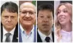 Estudo avalia possibilidades com Tarcísio, Alckmin, Haddad e Erika Hilton para a gestão do governo de SP em 2026