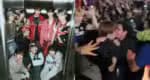 Público-alvo tenta forçar beijo em membro do grupo “Younite” e incidente ocorre no evento