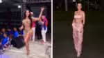 Ana Paula Belo acompanha coroação da mãe como rainha de bateria