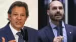 Pesquisas indicam que Haddad e Eduardo lideram as intenções de voto para o Senado em SP