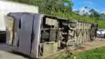 Autocarro com adeptos do Bahia capota antes de jogo frente ao Sport; saiba mais