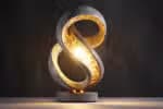 nordic design lamp, in the style of vray tracing, swirling vortexes, polished concrete, rim light, long exposure, single object, light gold and gray --ar 13:9 --v 5.2 Job ID: ab69e9fe-ac2c-46c2-8360-a1a0c9f2aff2