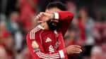 Salah demonstrava emoção após a primeira vitória do Liverpool sem Diogo Jota