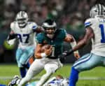 Águias derrotam Cowboys na abertura da NFL em partida interrompida