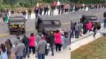 Acidente envolvendo veículo e manifestantes em desfile cívico em Santa Catarina