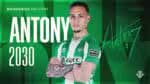 O Betis confirmou, após extensa negociação, a contratação definitiva de Antony