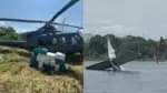 Em um avião que caiu em uma represa no Amazonas, foram apreendidos mais de 500 quilos de substâncias ilícitas