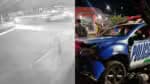 Vídeo mostra viatura da PM atingindo motociclista em abordagem em Goiás