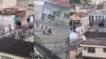 Torcedores confrontam a PM nos entornos do Engenhão