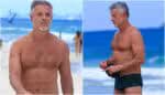 Marcello Novaes aparece usando sunga em praia do Rio; confira as imagens