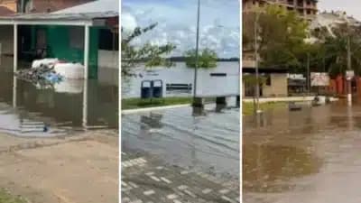 Uruguaiana decreta emergência após alta do Rio Uruguai deixar 214 pessoas fora de casa