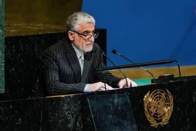 Embaixador do Irã na ONU afirma que os Estados Unidos são cúmplices ao apoiar Israel