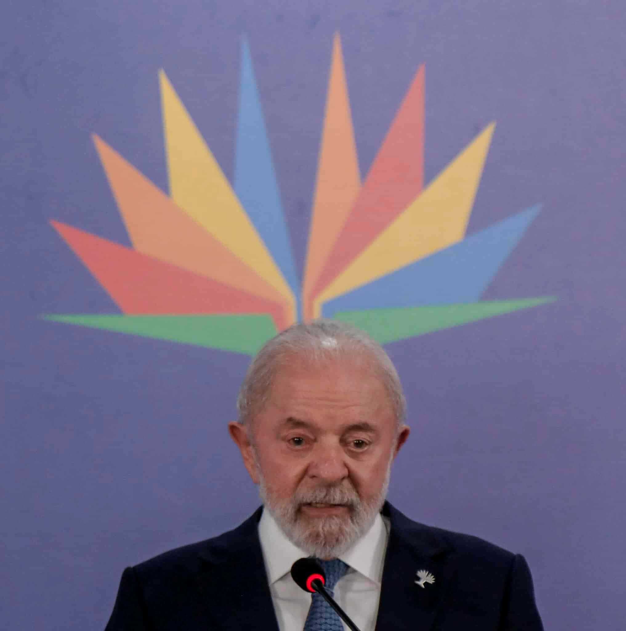 Entrevista coletiva do presidente Luiz Inácio Lula da Silva, André Corrêa do Lago,secretário de Clima, Energia e Meio Ambiente do Ministério das Relações Exteriores e Presidente da COP 30, eo ministro das Exteriores do Mauro Vieira, após o término da 17ª Reunião dos BRICS, no Museu de Artes Moderna (MAM) do Rio de Janeiro.| Sérgio Lima/Poder360 - 05.jul.2025