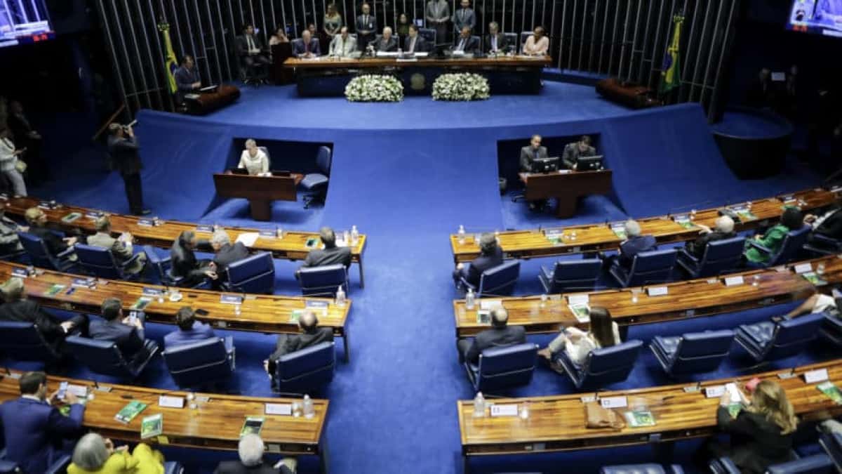 Sessão Especial do Senado Federal em homenagem a redemocratização co a presença do ex-presidmnte José Sarney, no plenário do Senado. | Sérgio Lima/Poder360 -18mar.2025
