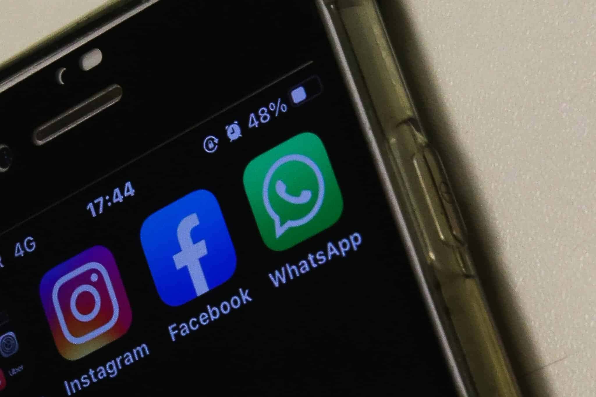 Facebook, Instagram e WhatsApp têm problemas de acesso nesta segunda