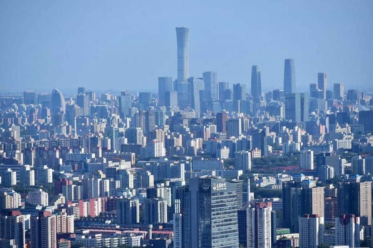 Vista-dos-arranha-ceus-no-Distrito-Comercial-Central-de-Pequim-na-China
