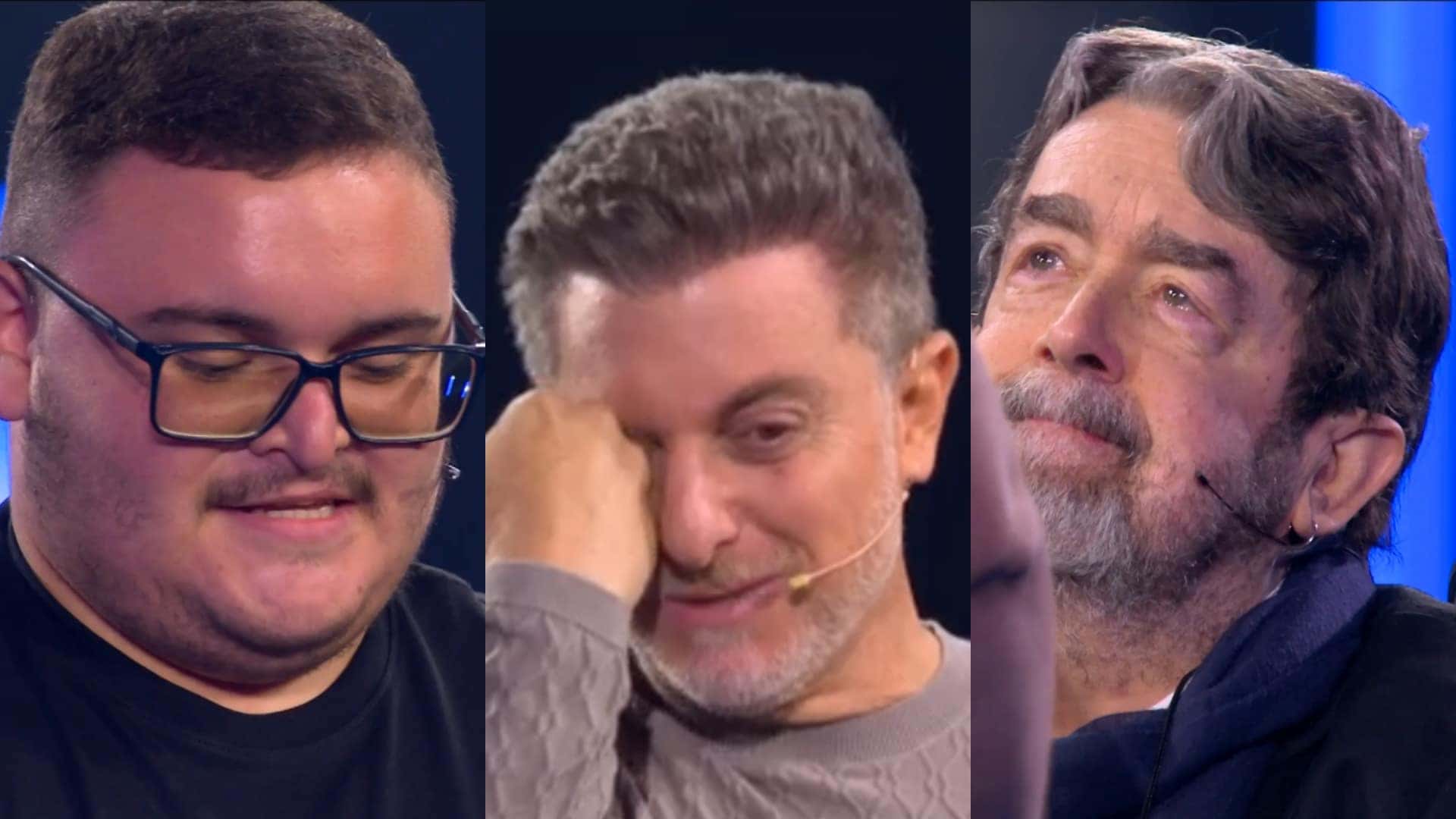 Jose-Figueiredo-Luciano-Huck-e-Marco-no-The-Wall-do-Domingao