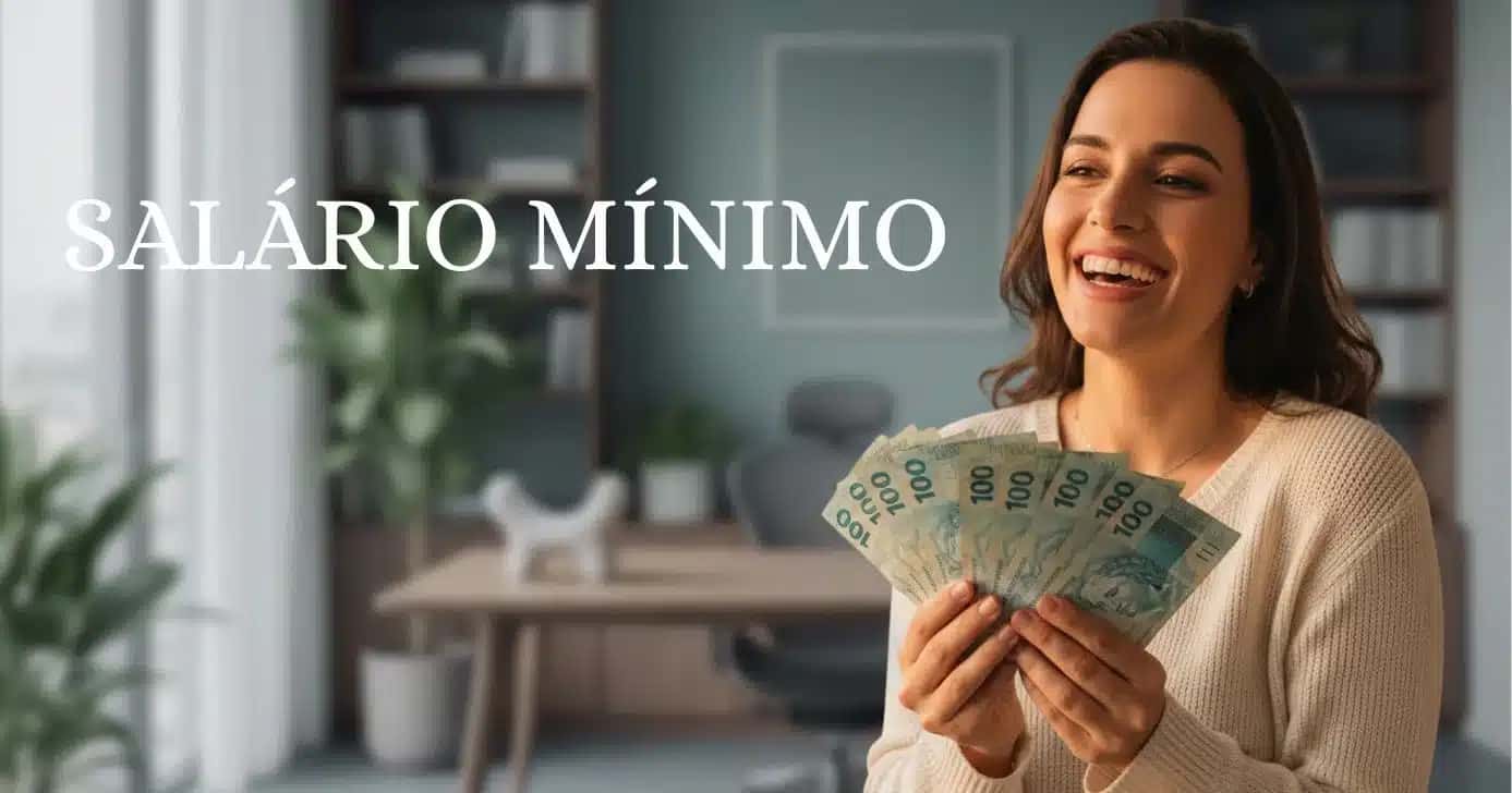 Ilustracao-salario-minimo-e-mulher-segurando-notas-de-cem-reais