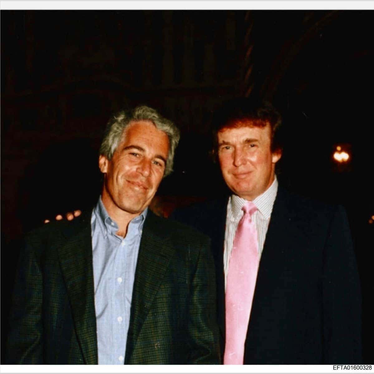 This undated photo released by the US Justice Department on January 30, 2026 as part of the Jeffrey Epstein files shows Jeffrey Epstein with Donald Trump in an unidentified location. US authorities on January 30, 2026, released the latest cache of files related to the investigation into the late convicted sex offender Jeffrey Epstein. The files contained references to numerous high-profile figures, including US President Donald Trump, Microsoft co-founder Bill Gates, Commerce Secretary Howard Lutnick and British billionaire Richard Branson. (Photo by HANDOUT / US Department of Justice / AFP) / RESTRICTED TO EDITORIAL USE - MANDATORY CREDIT "AFP PHOTO / US DEPARTMENT OF JUSTICE" - HANDOUT - NO MARKETING NO ADVERTISING CAMPAIGNS - DISTRIBUTED AS A SERVICE TO CLIENTS