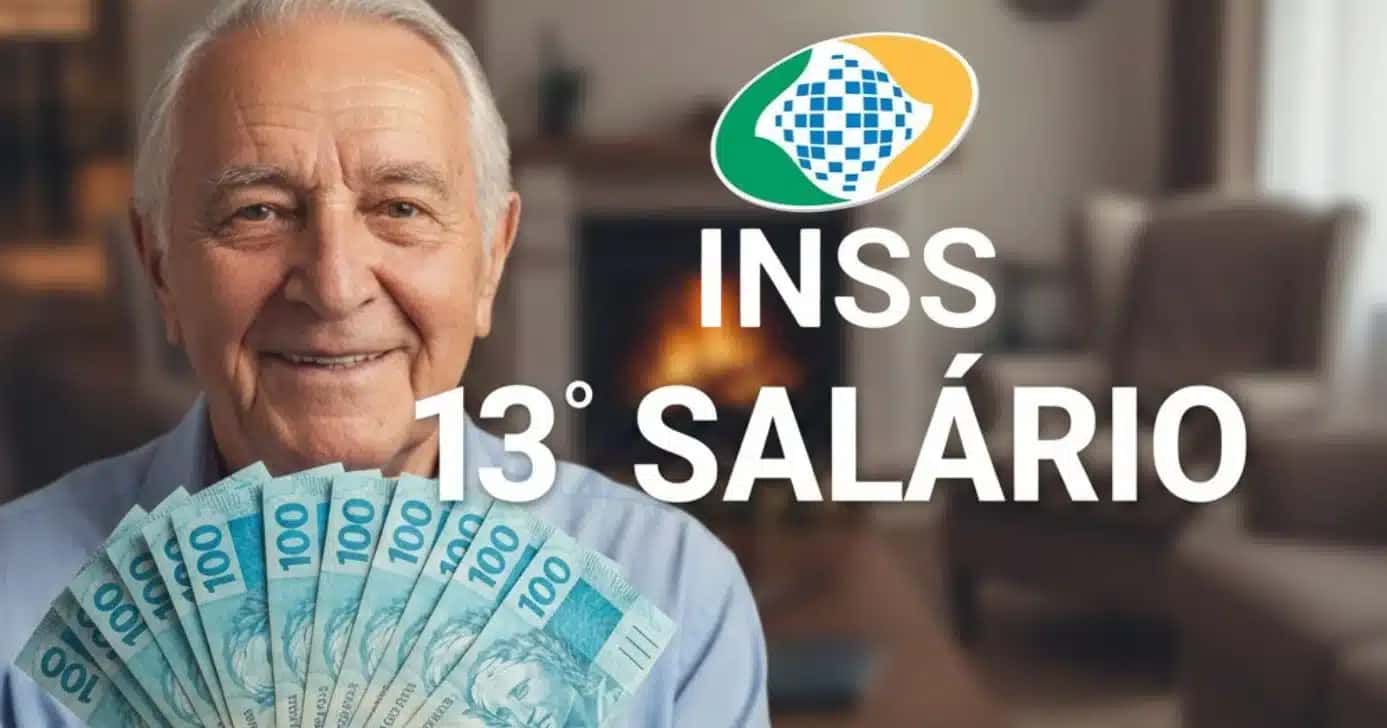 Ilustracao-idoso-segurando-notas-de-cem-reais-e-13o-salario-do-INSS-