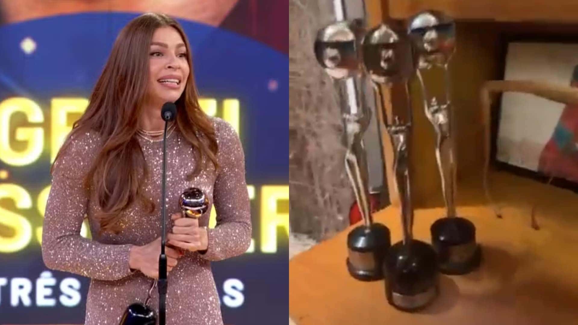 Grazi-Massafera-mostra-trofeus-que-venceu-no-Melhores-do-Ano