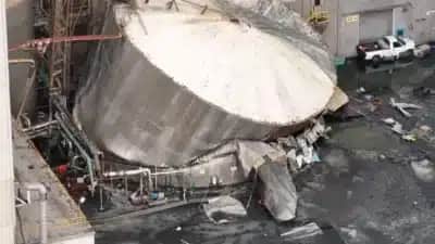 Implosão de tanque na Nippon Dynawave Packaging deixa um morto e nove feridos em Washington