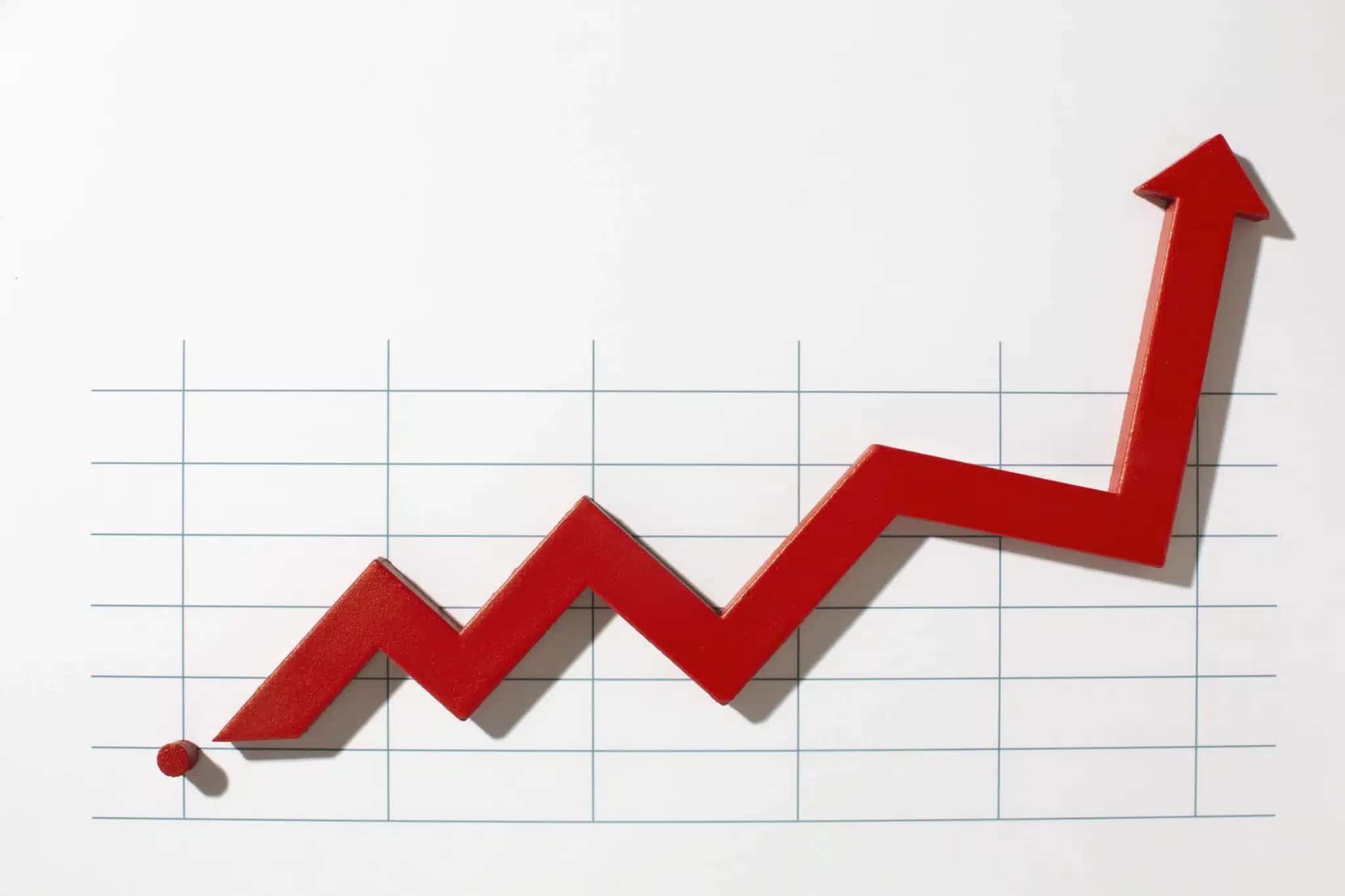 flat-statistics-presentation-with-arrow