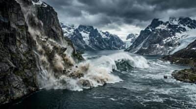 Groenlândia registra mega-tsunami após colapsar encostas gigantescas