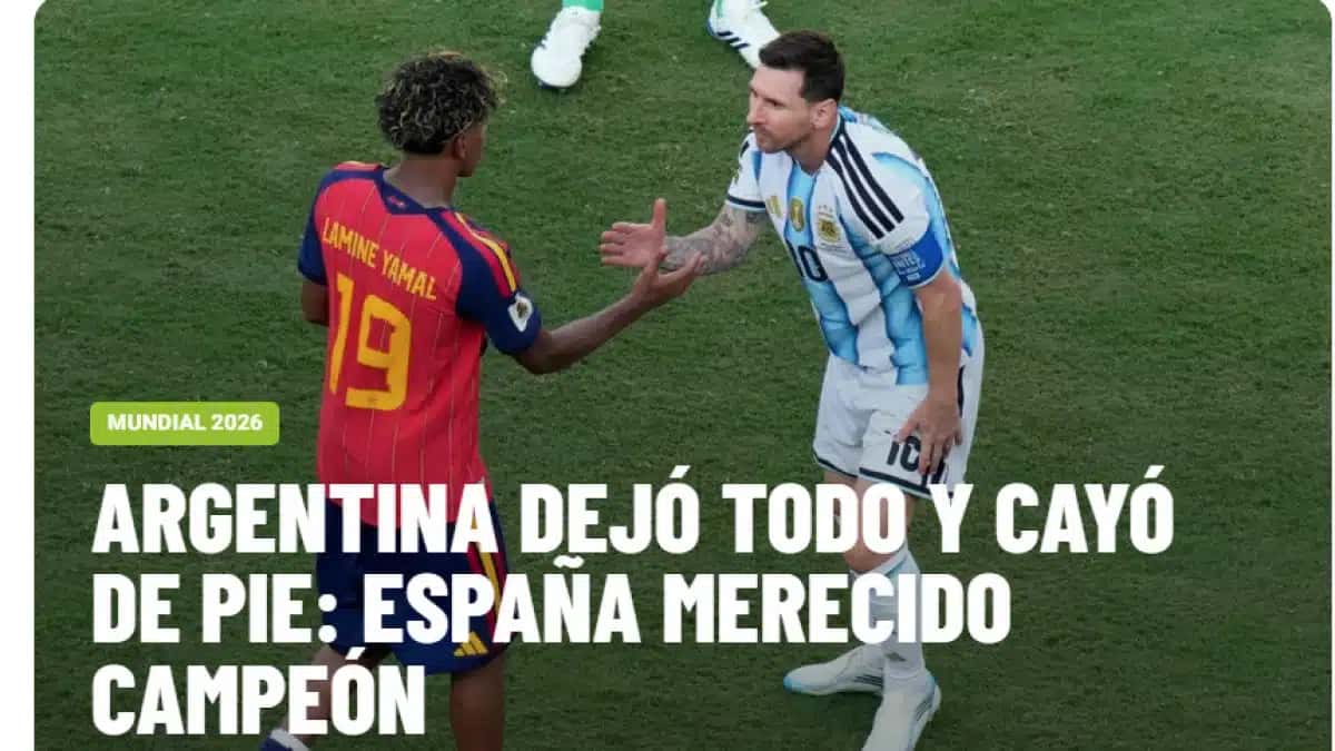 Capa do Diário Olé, da Argentina