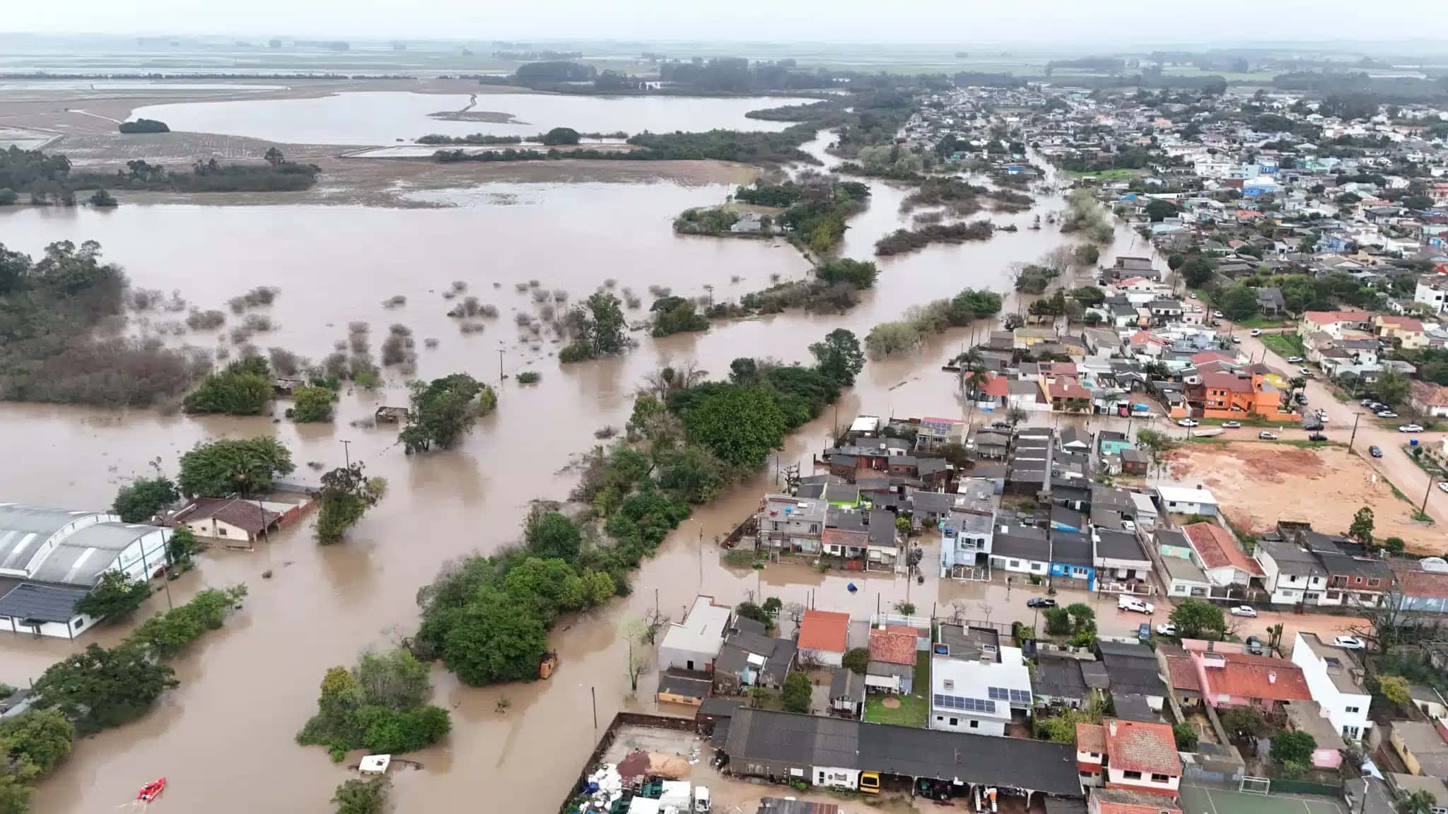 Mais de 2 mil residências foram afetadas em São Lourenço do Sul