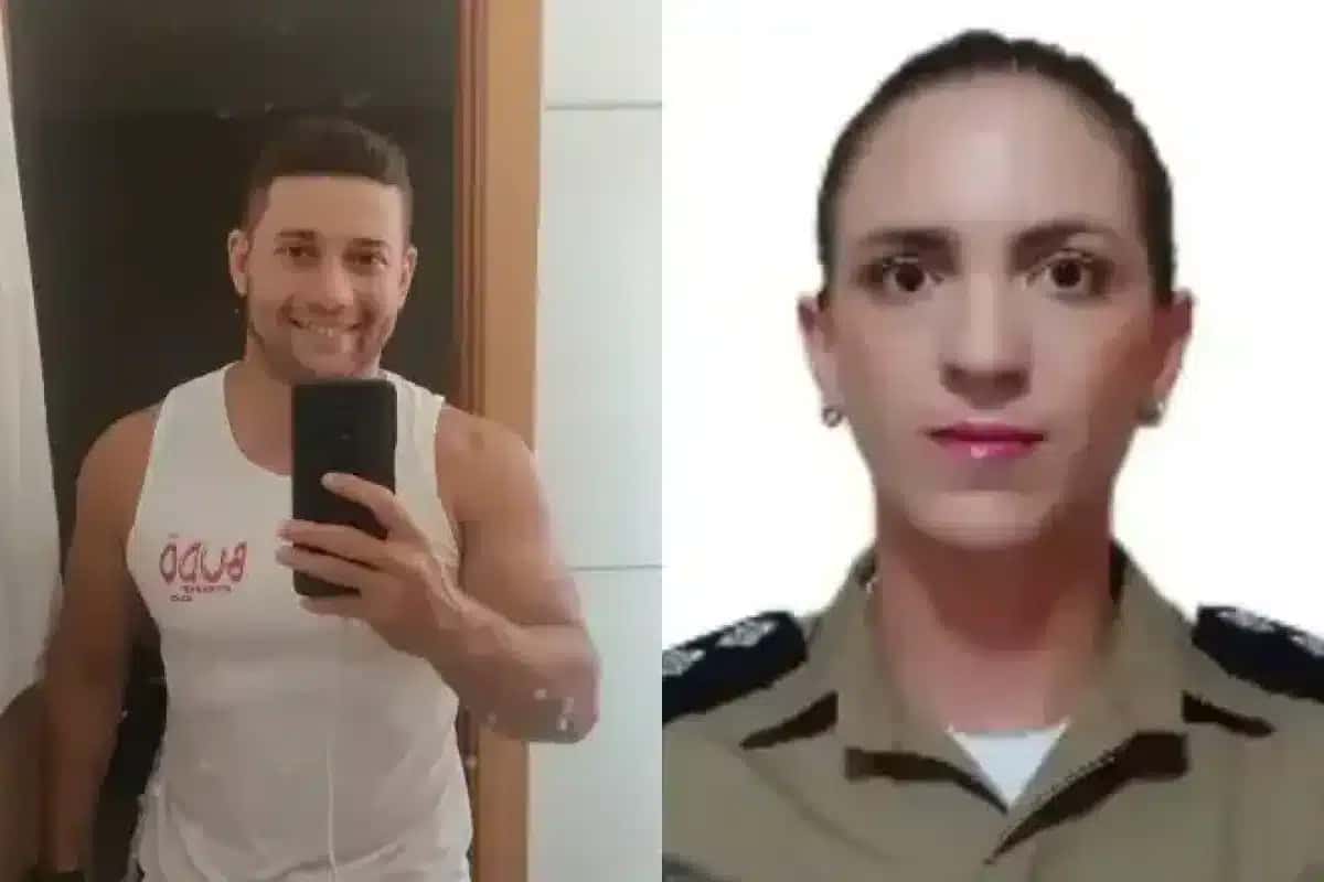 Capitã da Polícia Militar de Minas Gerais (PMMG), identificada como Michele Leão Azevedo e o sargento Eduardo Abner Pereira de Oliveira